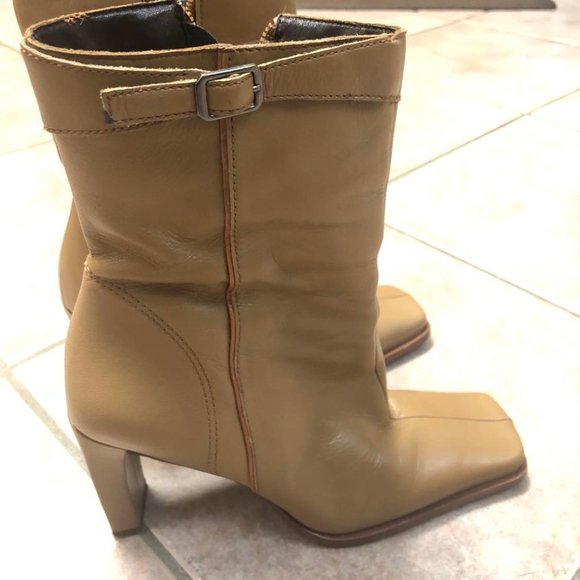 Nine West Beige Booties. Great Condition - Picture 3 of 4
